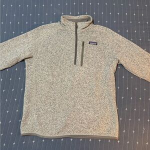 Patagonia Men's Zip Up Sweater - Light Gray